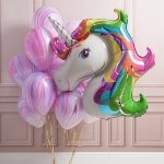 Фигура Голова Радужный Единорог 104см — изображение 3